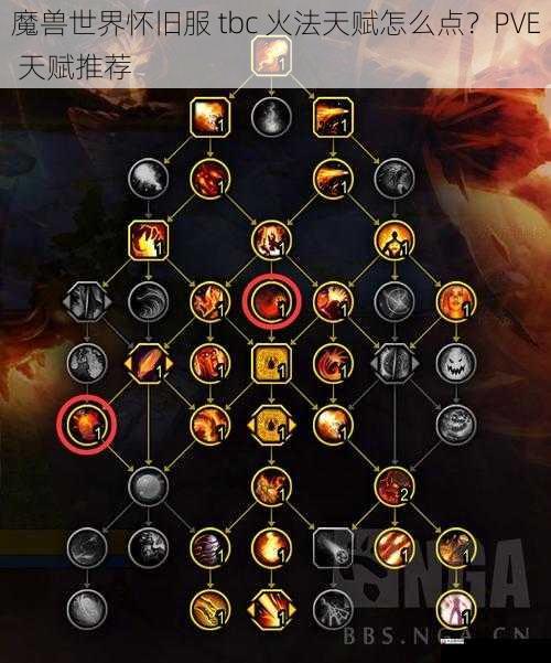 魔兽世界怀旧服 tbc 火法天赋怎么点?PVE 天赋推荐
