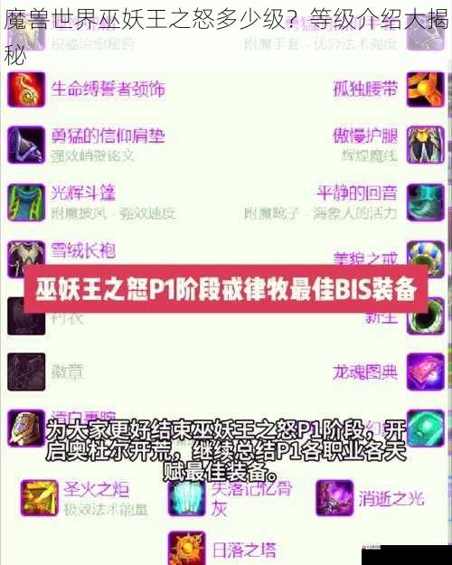 魔兽世界巫妖王之怒多少级?等级介绍大揭秘