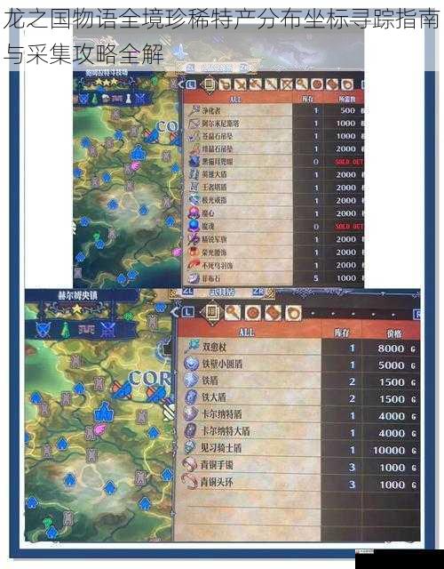 龙之国物语全境珍稀特产分布坐标寻踪指南与采集攻略全解