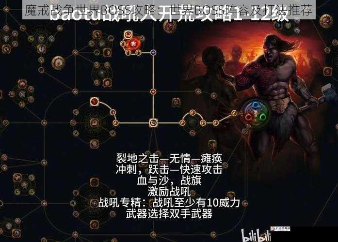 魔戒战争世界 BOSS 攻略：世界 BOSS 阵容及打法推荐