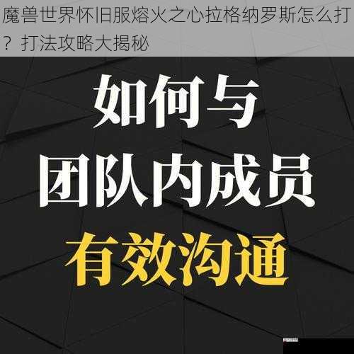 团队配合与沟通