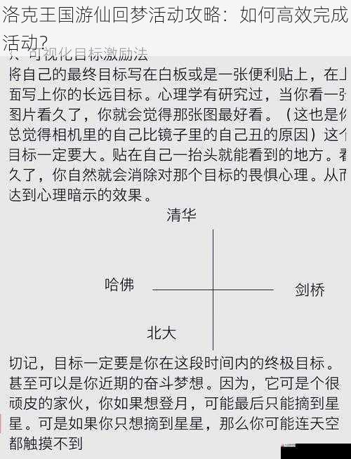 攻略三：制定合理的计划