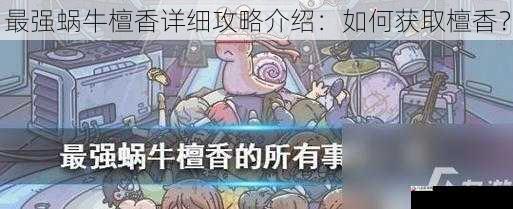 最强蜗牛檀香详细攻略介绍：如何获取檀香？