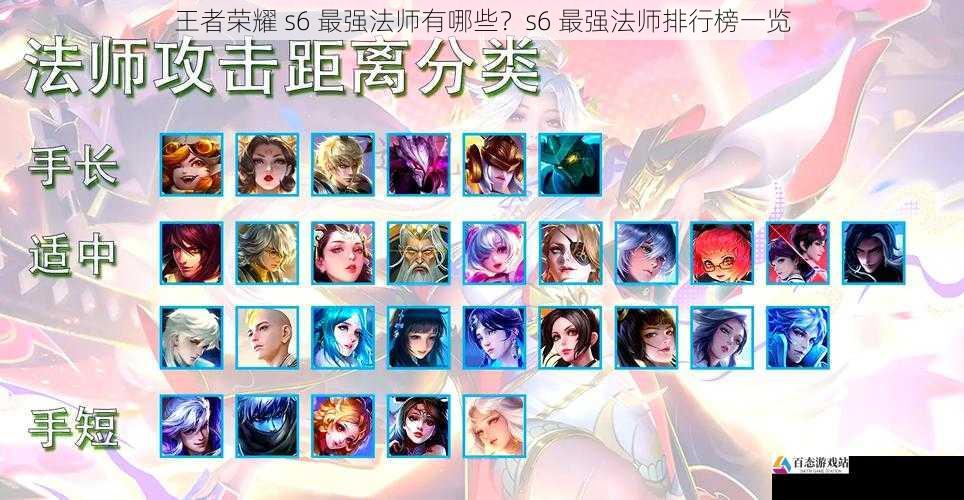 王者荣耀 s6 最强法师有哪些？s6 最强法师排行榜一览