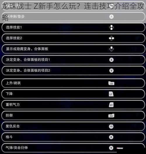 龙珠战士 Z新手怎么玩？连击技巧介绍全攻略