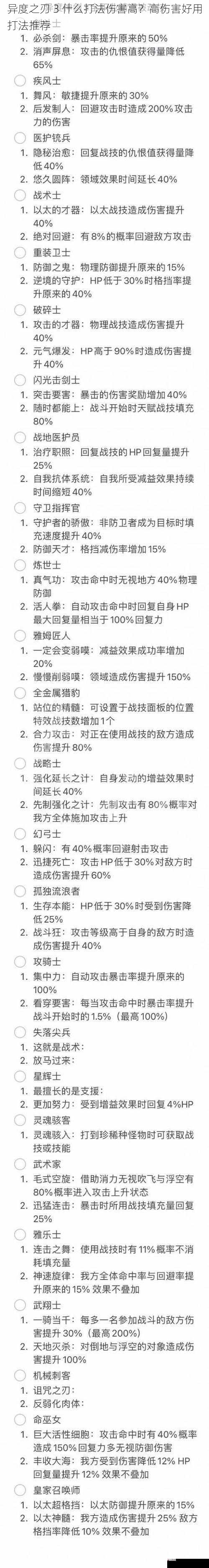 异度之刃 3 什么打法伤害高？高伤害好用打法推荐