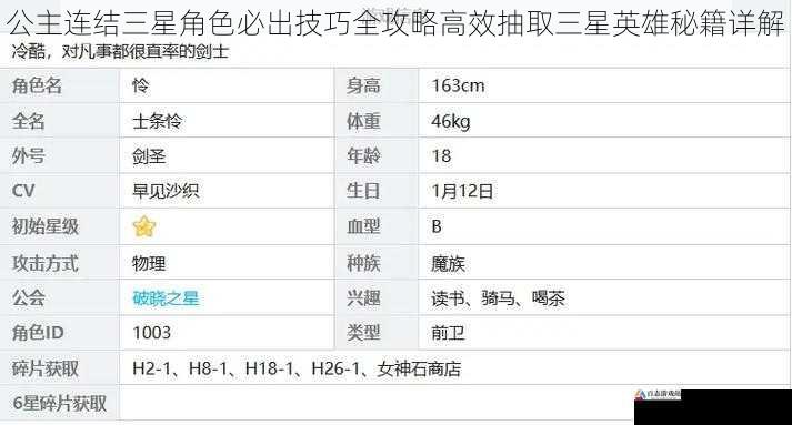 公主连结三星角色必出技巧全攻略高效抽取三星英雄秘籍详解