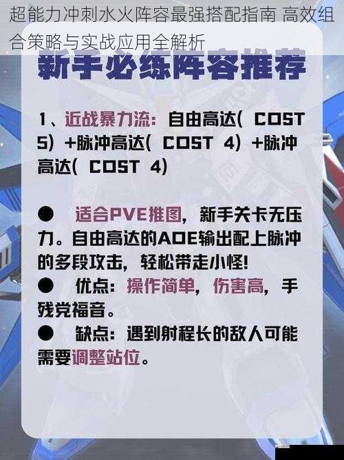 超能力冲刺水火阵容最强搭配指南 高效组合策略与实战应用全解析