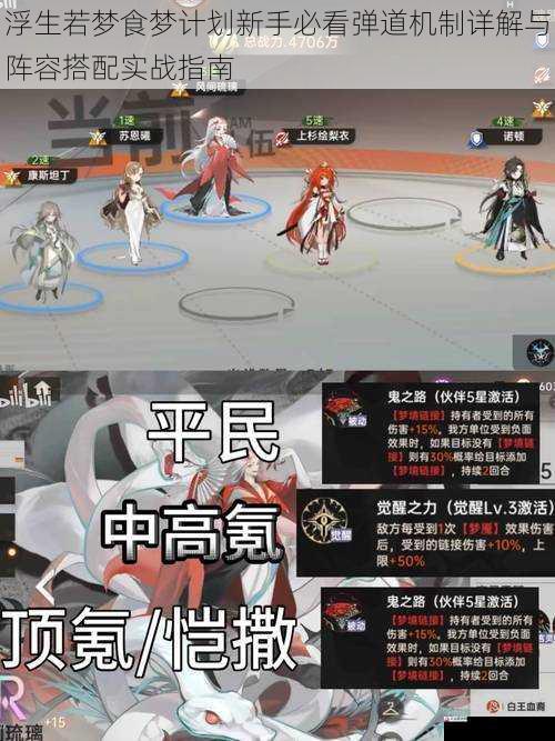 浮生若梦食梦计划新手必看弹道机制详解与阵容搭配实战指南