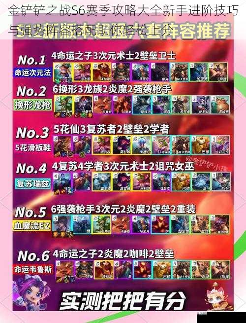 金铲铲之战S6赛季攻略大全新手进阶技巧与强势阵容搭配助你轻松上分