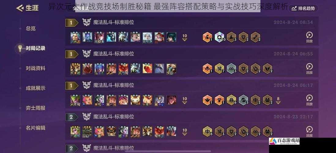 异次元大作战竞技场制胜秘籍 最强阵容搭配策略与实战技巧深度解析