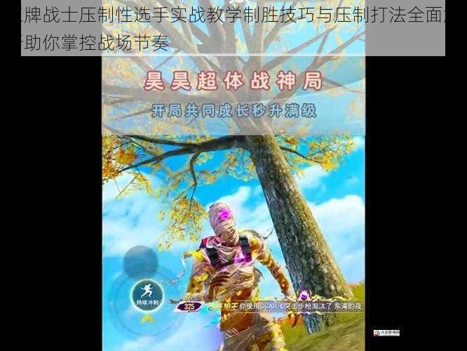 王牌战士压制性选手实战教学制胜技巧与压制打法全面解析助你掌控战场节奏