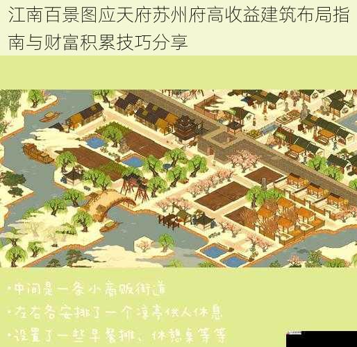 江南百景图应天府苏州府高收益建筑布局指南与财富积累技巧分享