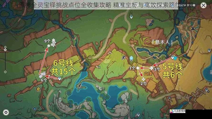 原神全灵宝铎挑战点位全收集攻略 精准坐标与高效探索路线详解