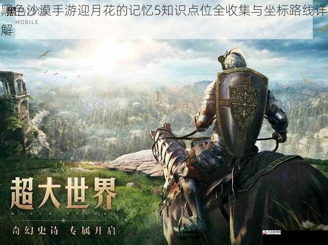 黑色沙漠手游迎月花的记忆5知识点位全收集与坐标路线详解
