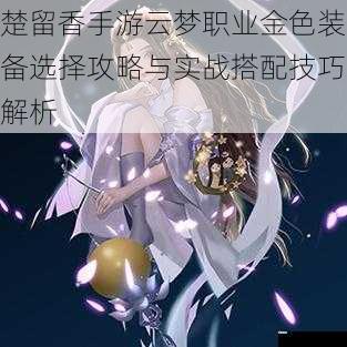 楚留香手游云梦职业金色装备选择攻略与实战搭配技巧解析