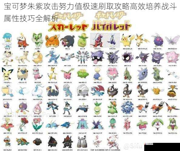 宝可梦朱紫攻击努力值极速刷取攻略高效培养战斗属性技巧全解析