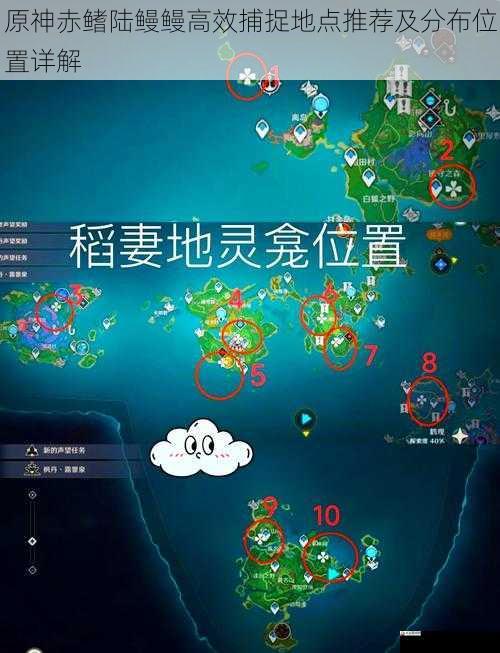 原神赤鳍陆鳗鳗高效捕捉地点推荐及分布位置详解
