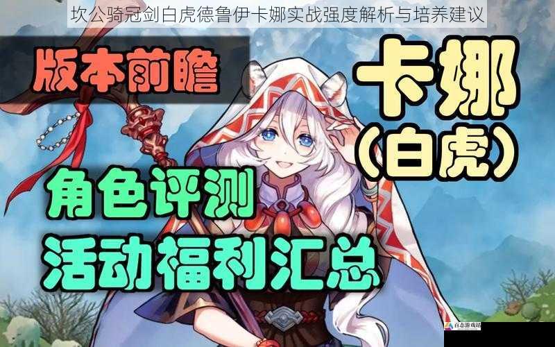 坎公骑冠剑白虎德鲁伊卡娜实战强度解析与培养建议