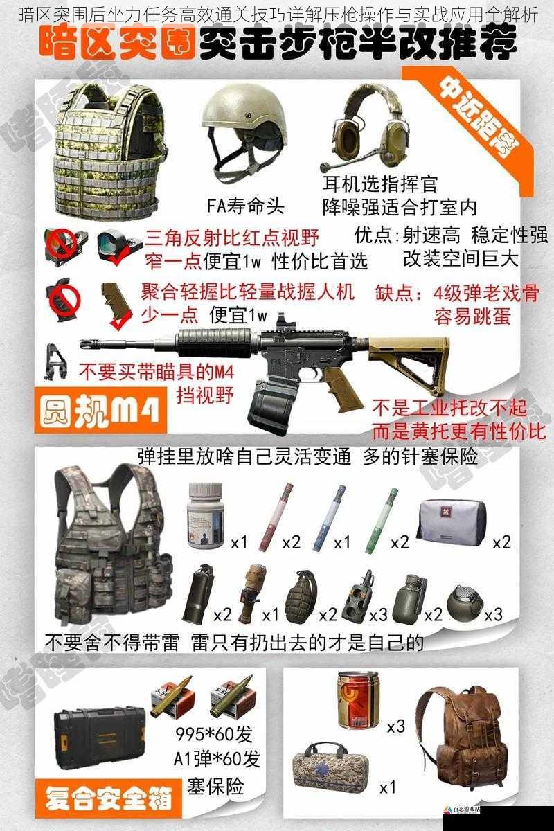 暗区突围后坐力任务高效通关技巧详解压枪操作与实战应用全解析